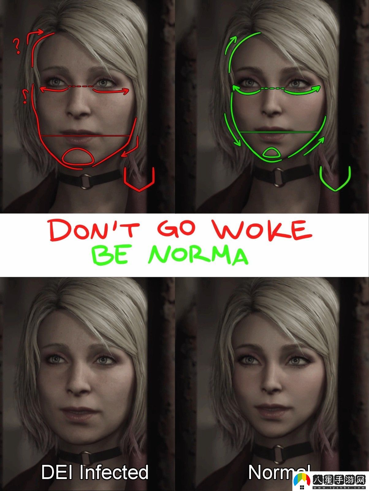 被正確化的游戲女性角色丑在哪兒？如何才能變得正常