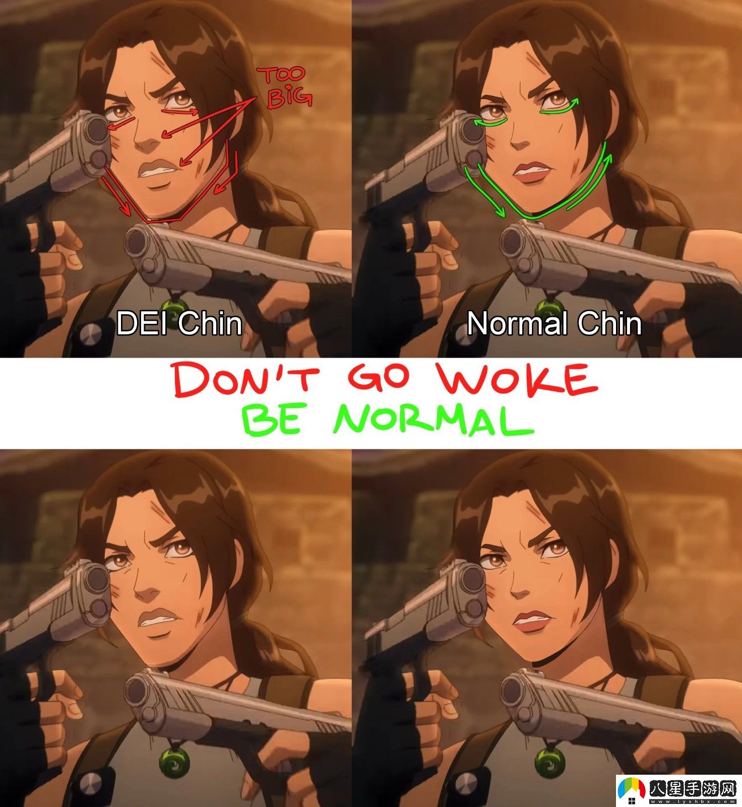 被正確化的游戲女性角色丑在哪兒？如何才能變得正常