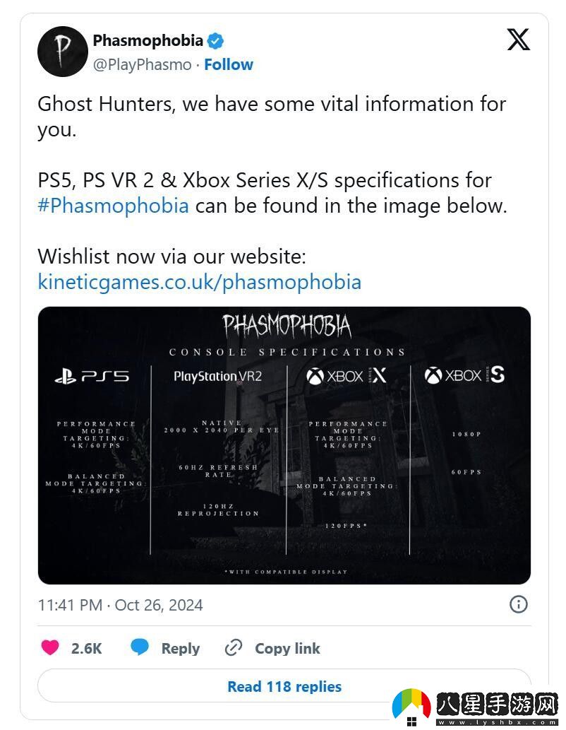 恐鬼癥主機版目標4K/60FPS XSX版可120FPS