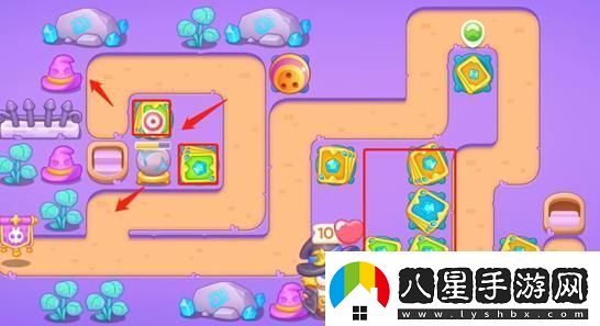 保衛(wèi)蘿卜4阿波與魔法寶藏第63關攻略