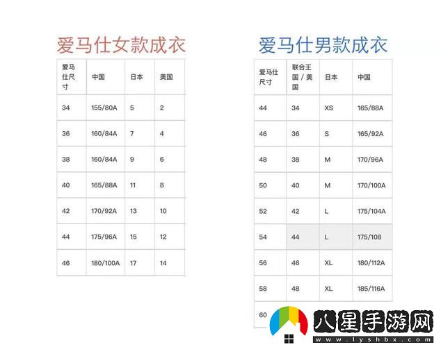 深入了解歐洲尺碼日本尺碼美國(guó)歐洲l